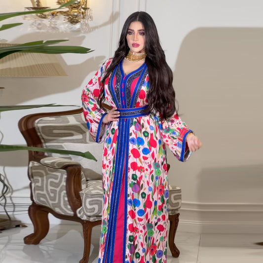Middle East Arab Robe Dress Set Dress Delivery Belt
