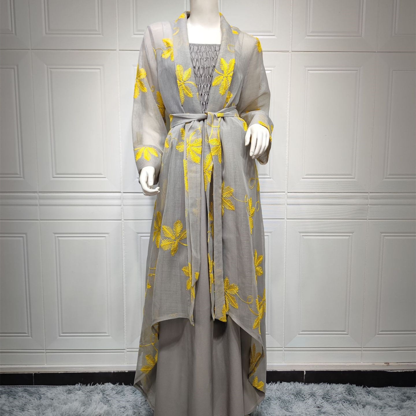 Women's Temperament Fashion Ethnic Wind Embroidery Dress Set