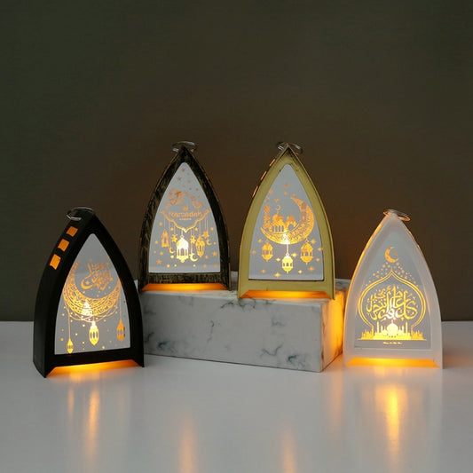 LED Illuminated Arab Lanterns For Middle Eastern Holiday Electronic Candle Decorations