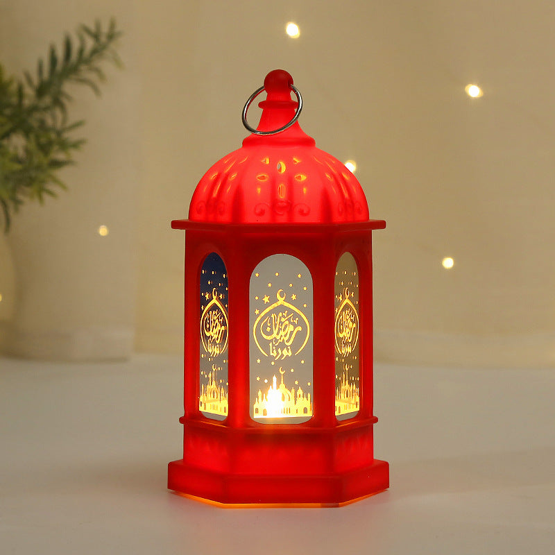 Simple Ramadan Decoration Props Lamp Birdcage Candlestick Ornaments