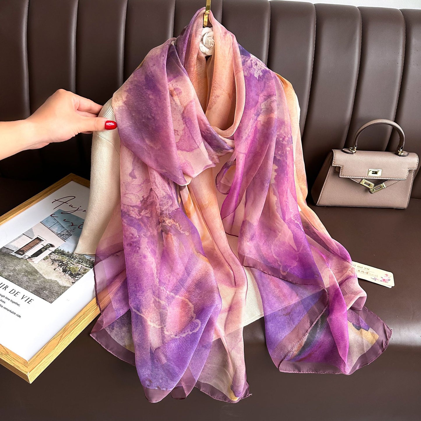 Breathable Gauze Printed All-matching Fashion Beach Towel