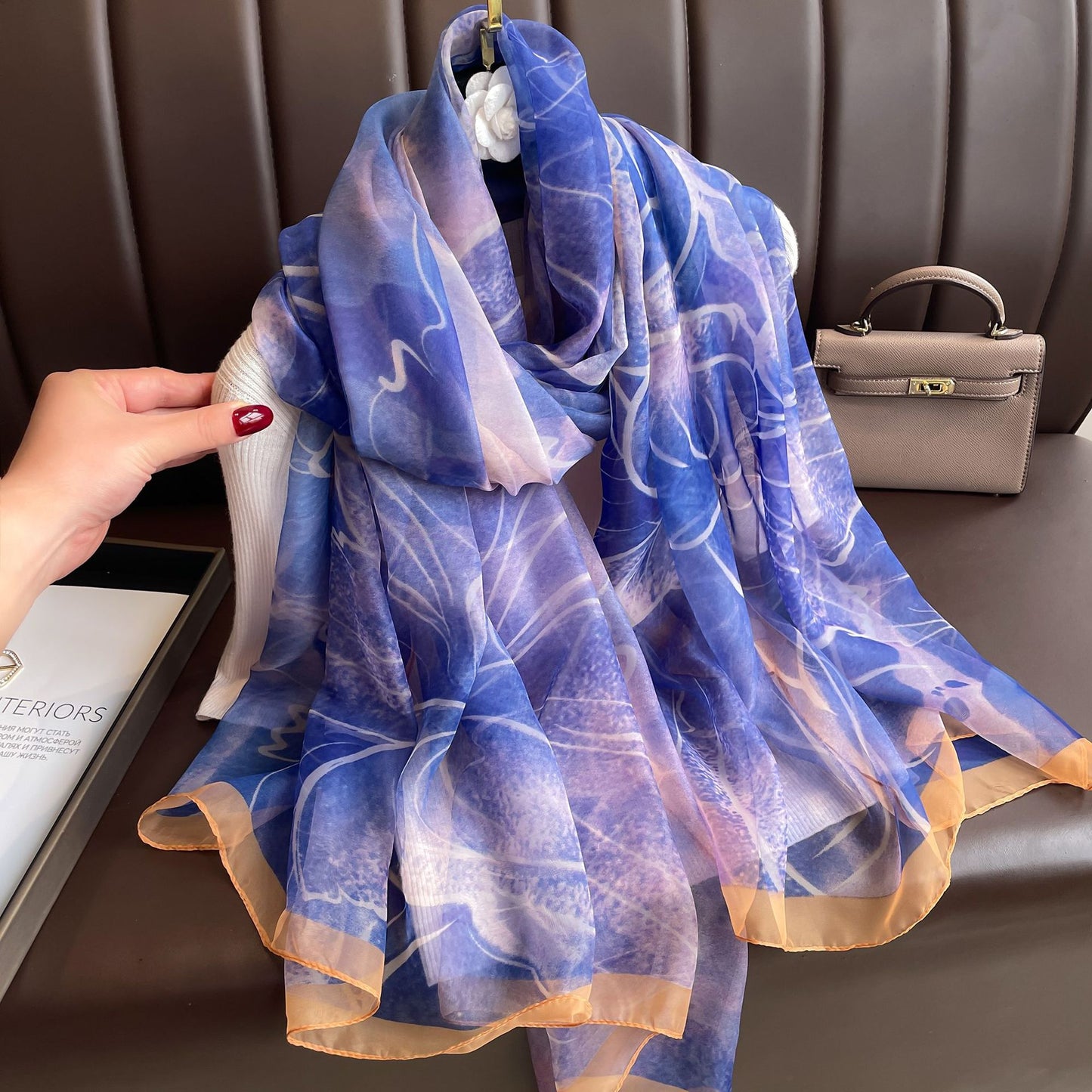 Breathable Gauze Printed All-matching Fashion Beach Towel