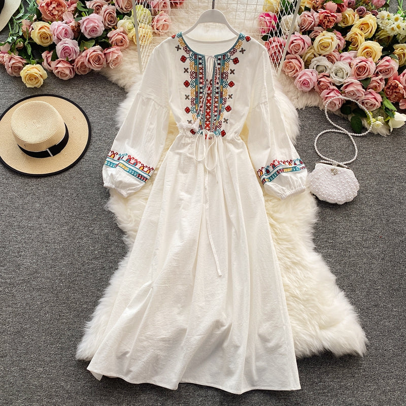 Cotton National Style Dress