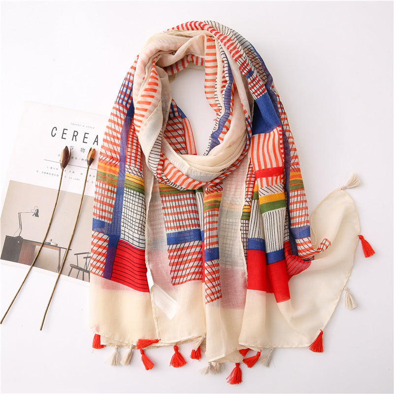 Fresh Linen Boho Scarf