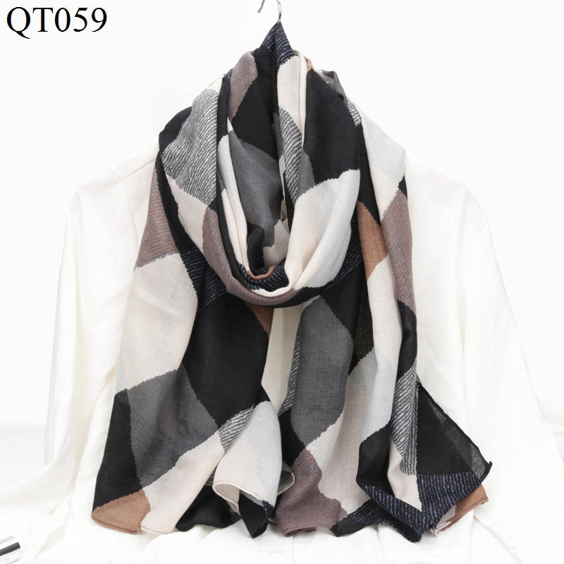 Fashion Trend Plaid Scarf Shawl