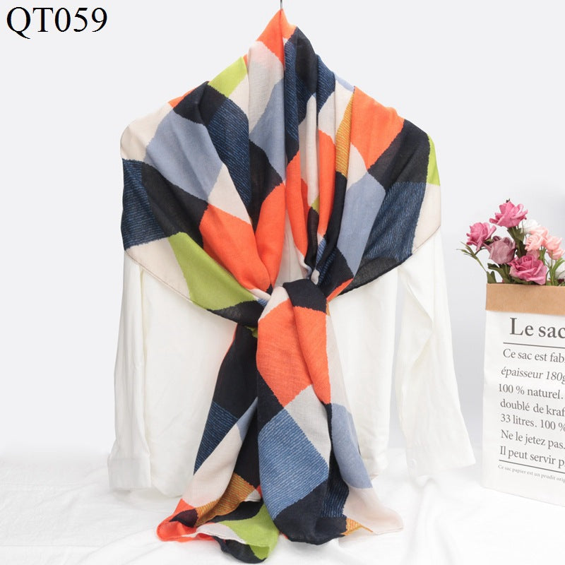 Fashion Trend Plaid Scarf Shawl