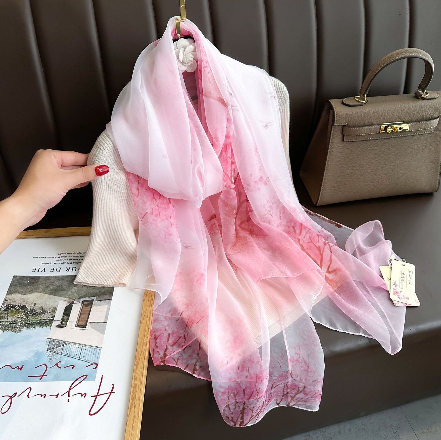 Breathable Gauze Printed All-matching Fashion Beach Towel