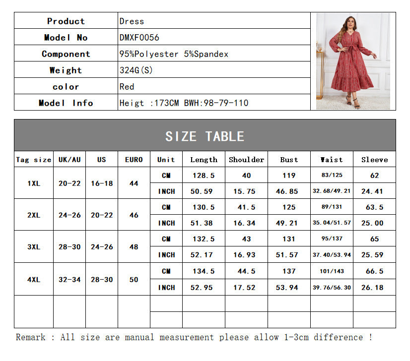 Solid Color Waist Tight Slimming Lace Up V-neck Long Sleeve Women's Dress