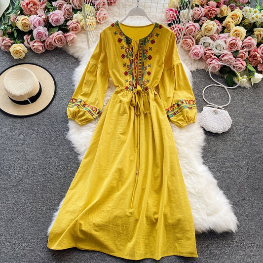 Cotton National Style Dress