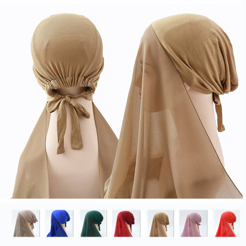 Malaysian Hijab With Adjustable Hat