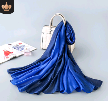 new gradient color scarf women's Europe and the United States hot silk scarf sunscreen shawl beach towel