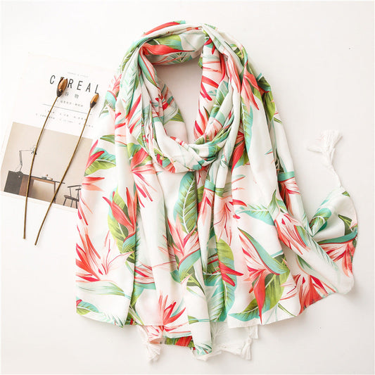 Globetrotter's Blooming Scarf