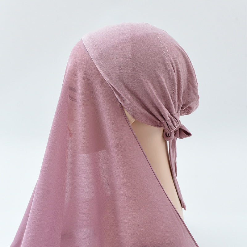 Malaysian Hijab With Adjustable Hat