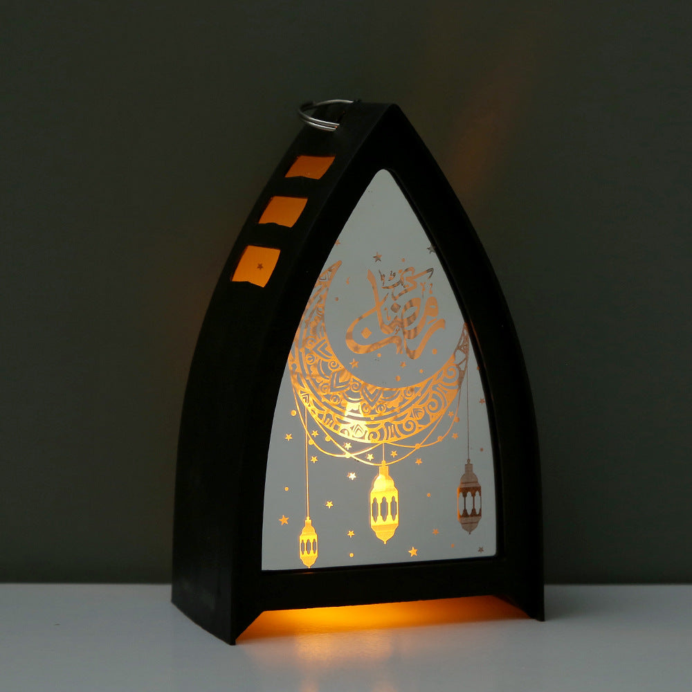 LED Illuminated Arab Lanterns For Middle Eastern Holiday Electronic Candle Decorations