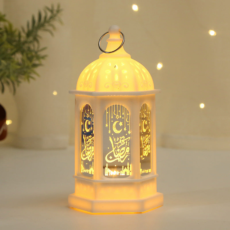 Simple Ramadan Decoration Props Lamp Birdcage Candlestick Ornaments