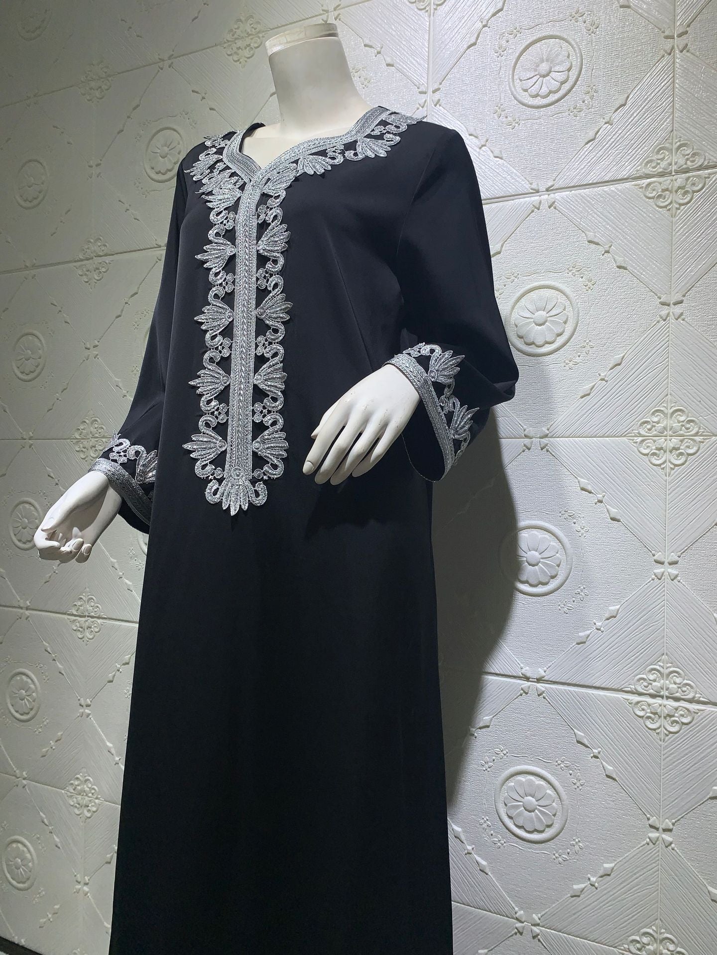 Bronzing Lace Jalabiya Dress