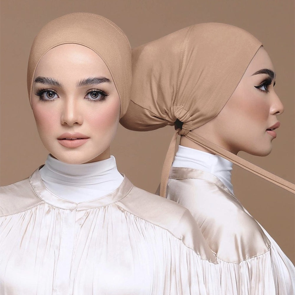 Elastic Bottom Cap Hijab