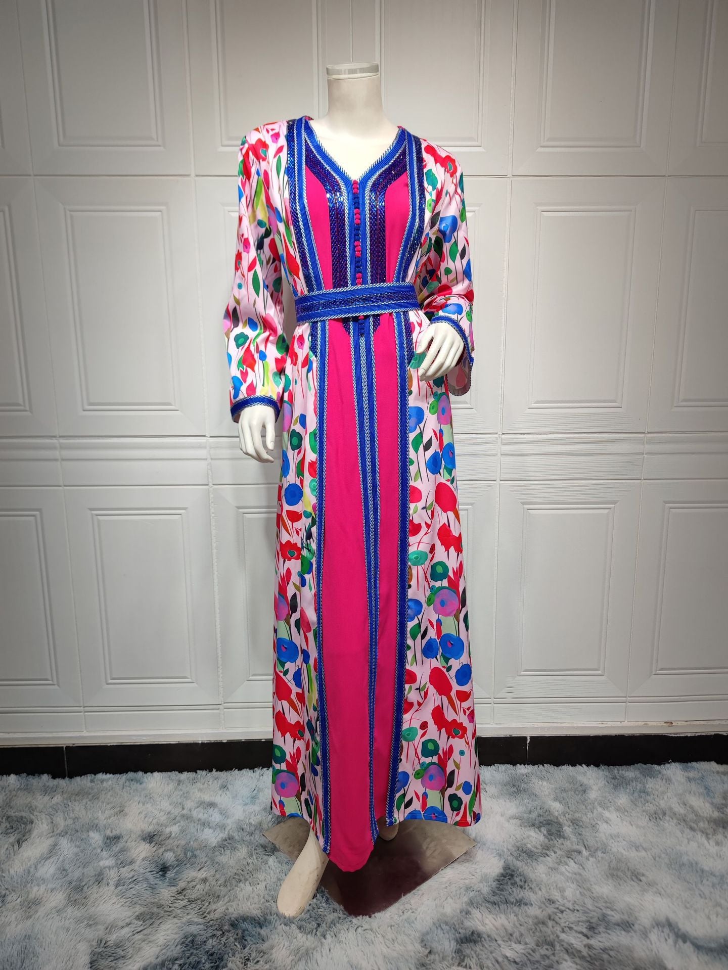 Middle East Arab Robe Dress Set Dress Delivery Belt