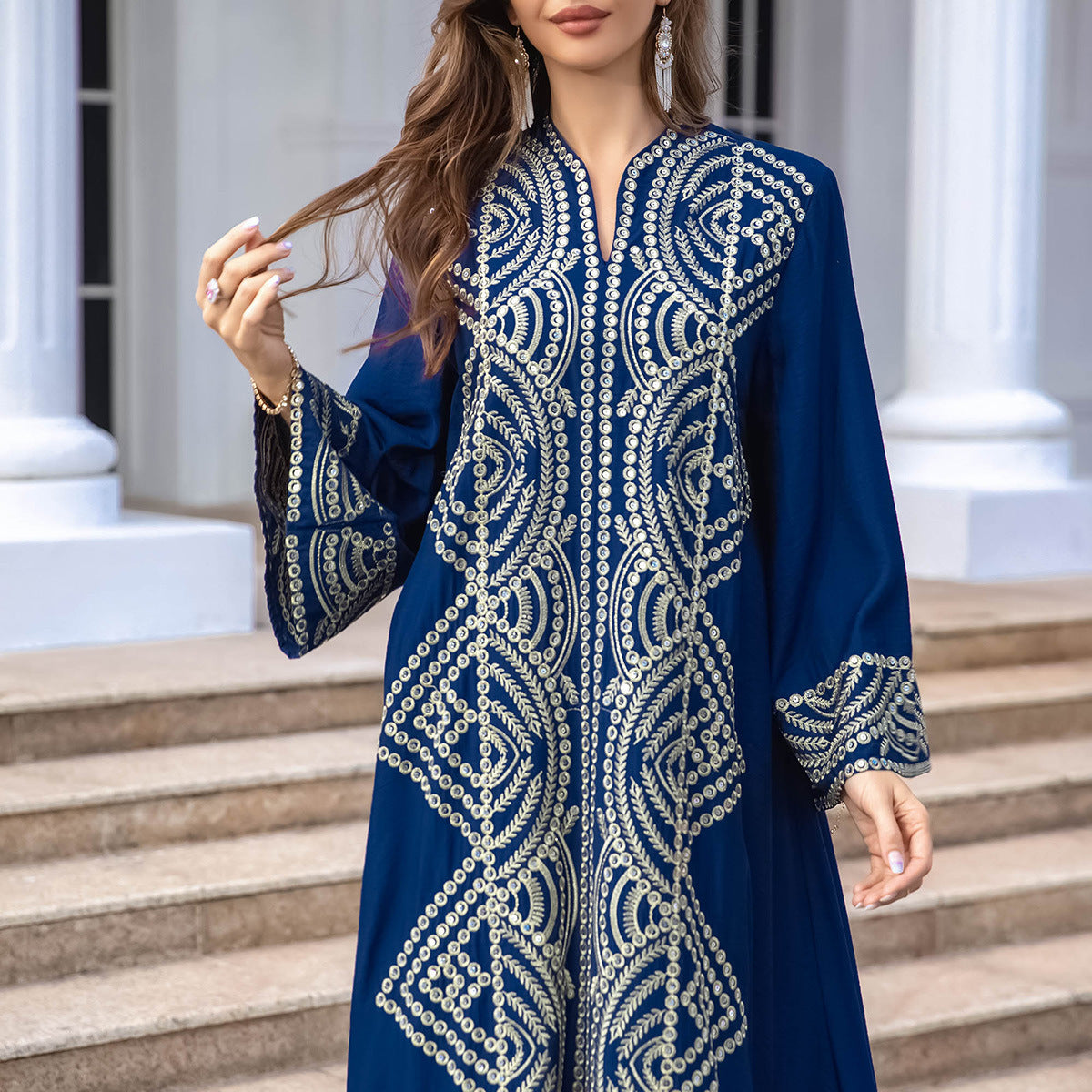 Muslim Women's Wear Robe Sequined Embroidery