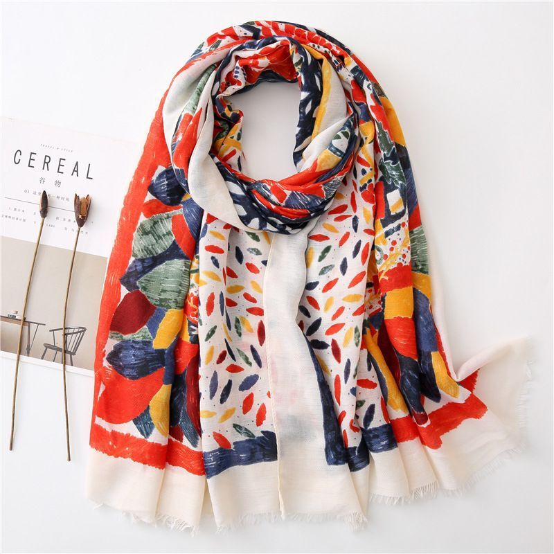 Turkey Desert Vacation Fringed Ethnic Style Cotton And Linen Scarf Ladies Travel