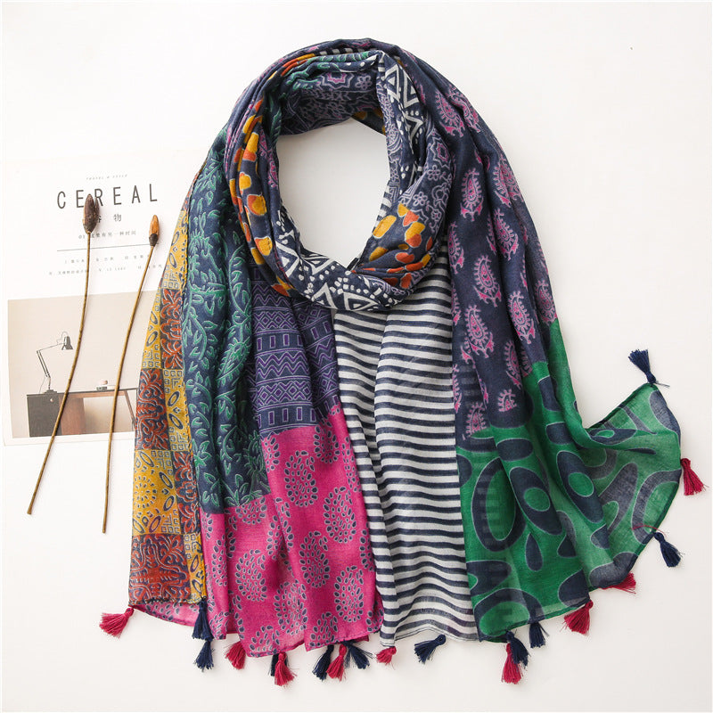 Gypsy Essence Geo Print Scarf